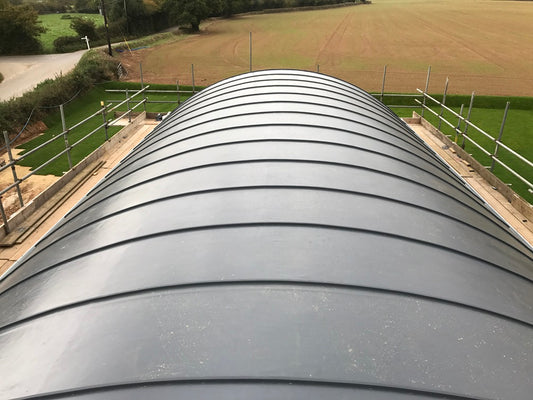 Fibertite Simulated Metal Rib Profile Roll Slate Grey