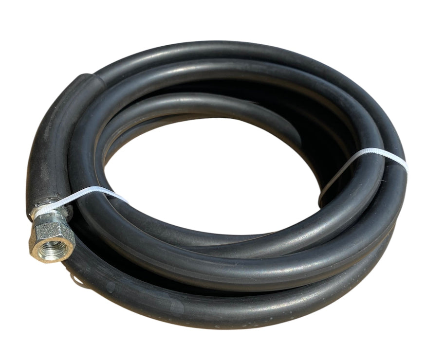 Tied up rubber pipe used on spray contact adhesive