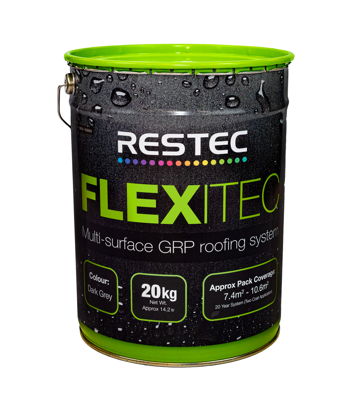 Flexitec Resin 20kg - Dark Grey - (1.2-2kg / sqm)
